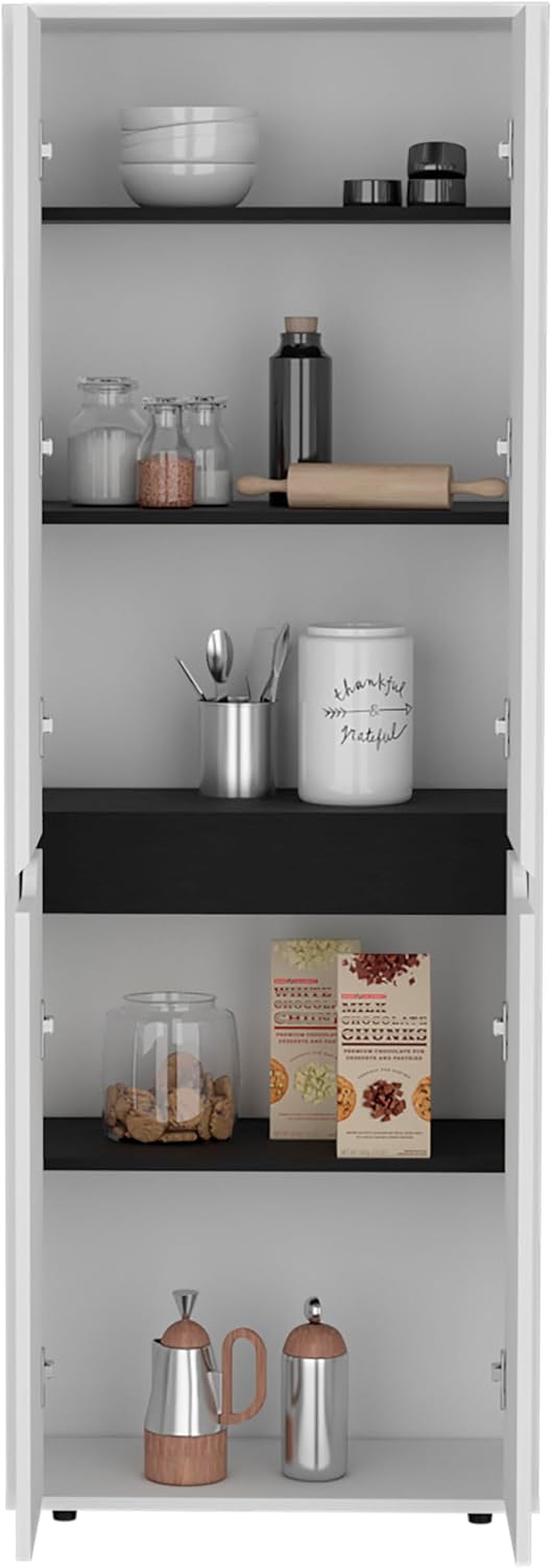 Storage Cabinet Kitchen Pantry with Four Doors and and Five Interior Shelves,for Kitchen,Dining Room