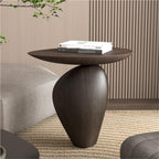 Fiberglass Side Table, Modern Small Coffee Table, Minimalist Accent Tables for Living Room, Bedroom, Small Spaces