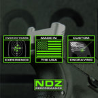 NDZ Performance Slide Cover Back Plate for Sig P365, P365 XL, P365 X Macro, P365 Fuse in 9mm .380, Made in The USA, Textured Anodized Aluminum Aspis Cut - Choose Plate Color