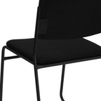 Flash Furniture 5 Pack HERCULES Series 500 lb. Capacity High Density Black Fabric Stacking Chair with Sled Base