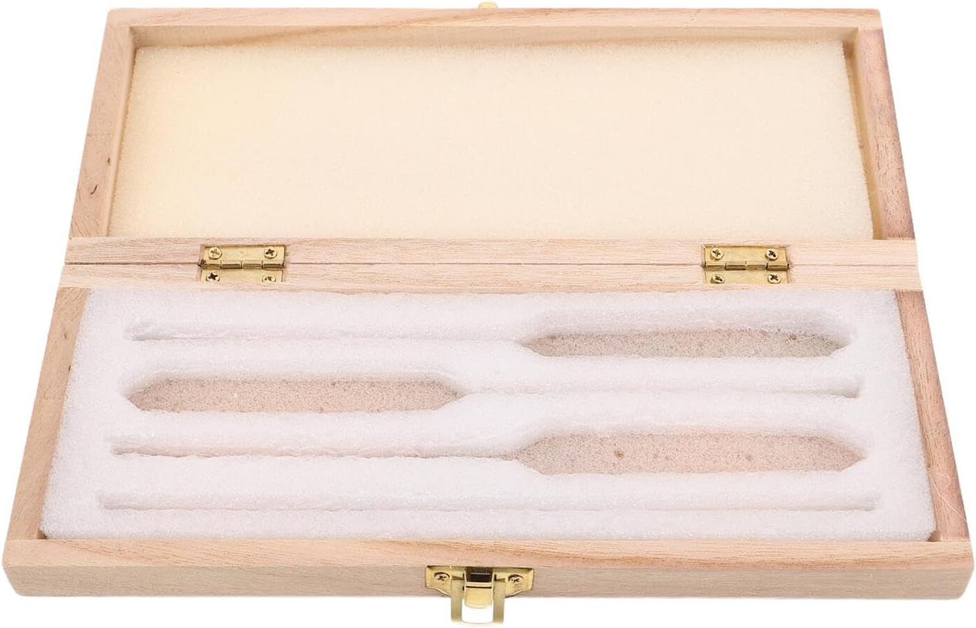 Garneck Hydrometer Storage Box Wooden Case with Foam Insert for Fragile Glass Protection Alcoholmeter Spirit Hydrometer Holder Small Wooden Carrying Case for Homebrew Wine Beer Testing