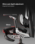 Autofull G7 Gaming Chair - 3-Zone Lumbar, 22-Point Adjustment, Breathable Mesh, Custom Backplate, 720° Armrests, BIFMA Certified Ergonomic, 140° Recline, IGR Certified, Niko Endorsed - Gift for Gamers