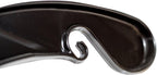 NAHANCO 2505HU Middle Heavy Weight Plastic Shirt Hanger, 17", Black with Chrome Hook (Pack of 50), Made in USA