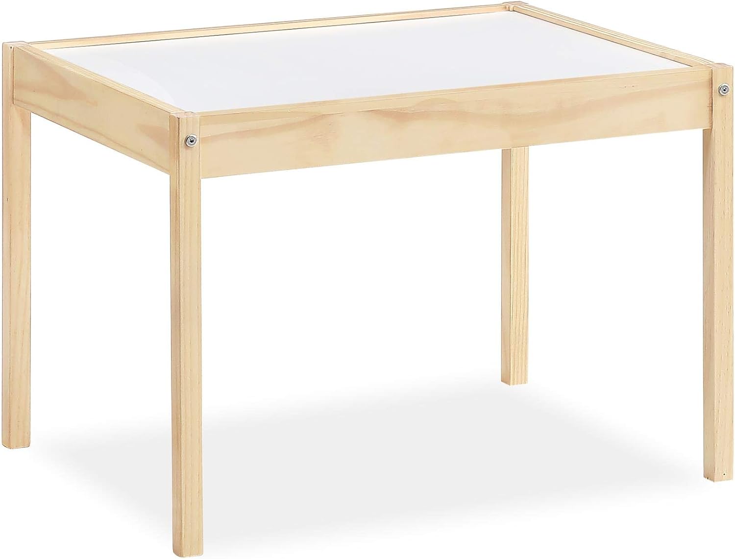 Baby Relax Hunter 3-Piece Kiddy Table & Chair, Natural/White Table Set