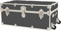 Rhino Trunk & Case Classic XL Trunk With Wheels 34"x20"x15", 1500+ lbs Capacity - Many Colors, Soft-Close Lid. Strong, USA Made Summer Camp Footlocker and Secure College Dorm Storage Chest