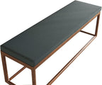 Bench Cushion 5cm Thick,Bench Seat Pad 80/100/120/140/160/180cm Linen Bench Seat Cushion 1/2/3 Seater for Indoor Outdoor Patio Garden Sofa Furniture(Blue,200x30x5cm)