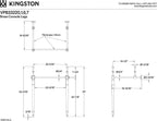 Kingston Brass VPB33226 Edwardian Brass Console Sink Legs, Polished Nickel