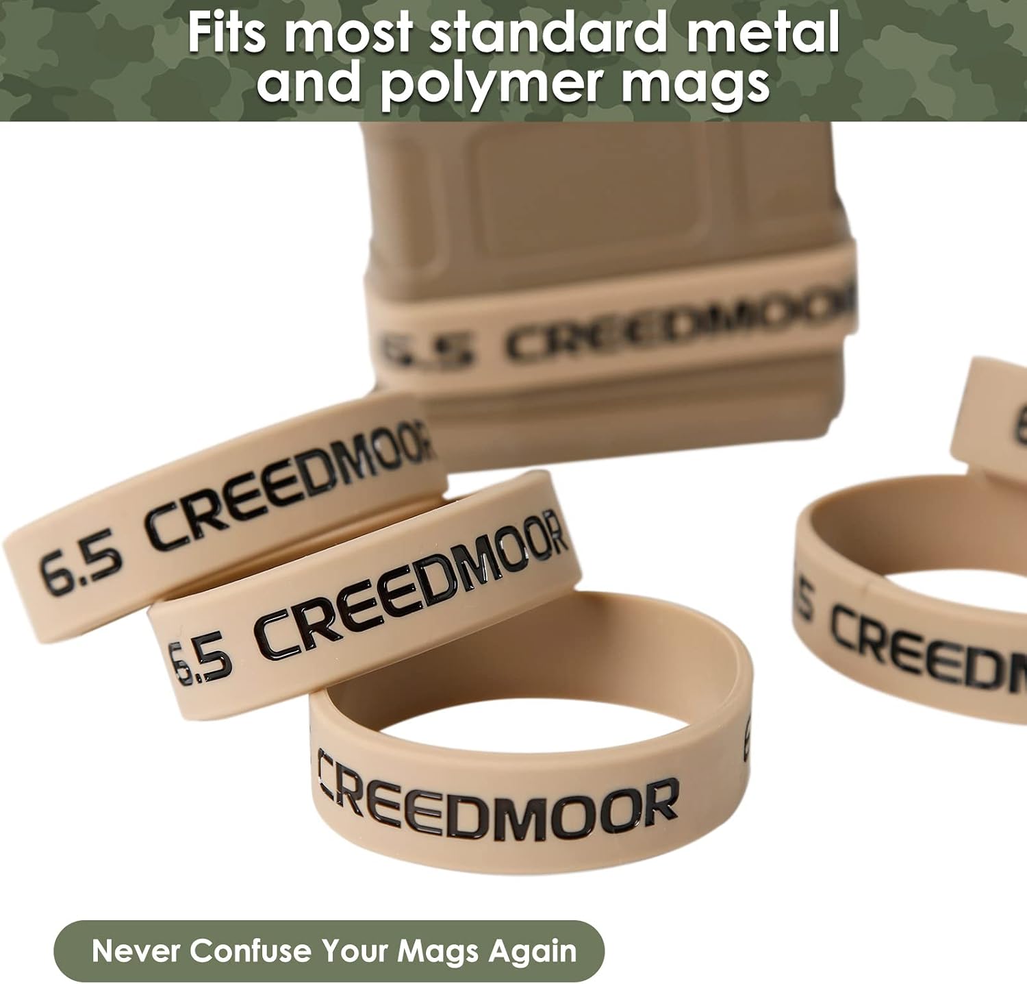 Aolamegs 6.5 Creedmoor Magazine Marking Bands 6 Pack