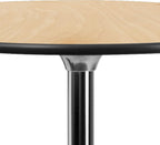 Flash Furniture Lars 36'' Round Wood Cocktail Table with 30'' and 42'' Columns, Wood Bar Height Table for Commercial or Residential Use, Natural