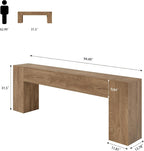 Epecoya Extra Long Console Tables for Entryway, 94.5 Inch Wooden Couch Table Behind Sofa Modern, Large Farmhouse Hallway Table for Living Room, Entrance, Entry Way, Natural Oak Brown