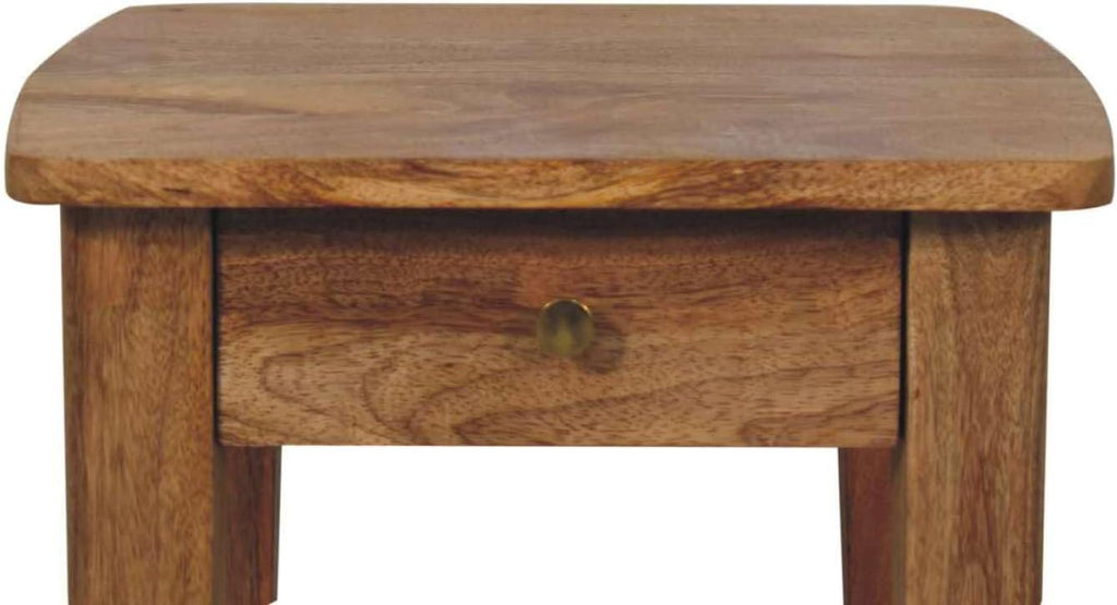 Rope End Table Solid Wood Brown Modern Storage Solution Versatile Room Use Simple and Modern