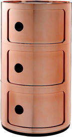 Kartell 5967/RR Componibili Drawers by Anna Castelli Ferrieri, Pack of 1, Metallic Copper