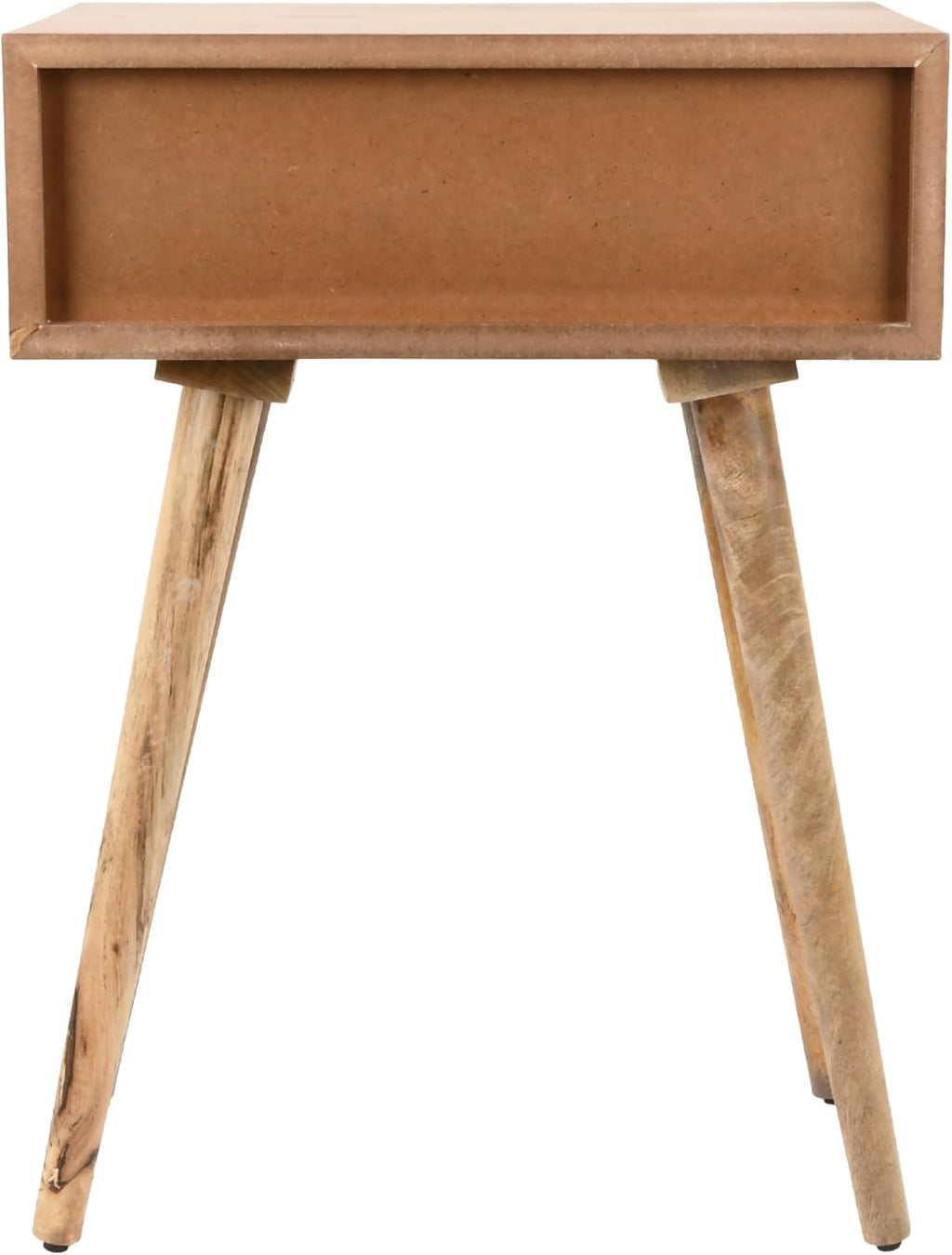 Decor Therapy Side Table with 1-Drawer, Modern Design, Easy Assemble, Natural -23.5" x 17.75" x 13.75"