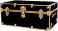 Rhino Trunk & Case Classic Camp & College Trunk with Antique Brass Hardware - 30"x17"x13", 1500+ lbs Capacity - Soft-Close Lid. Strong, USA Made Summer Camp Footlocker and Secure Dorm Storage Chest