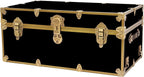 Rhino Trunk & Case Classic Camp & College Trunk with Antique Brass Hardware - 30"x17"x13", 1500+ lbs Capacity - Soft-Close Lid. Strong, USA Made Summer Camp Footlocker and Secure Dorm Storage Chest