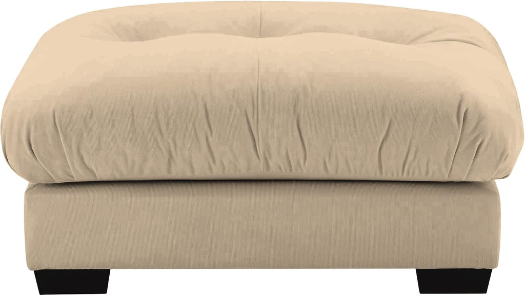 Velvet Upholstered Couches Ottoman for Oversized Modular Sectional Sofas, Camel
