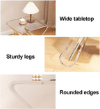 Acrylic Side Table with Magazine Storage, Night Stand Coffee Table, Decorative EndTable, Modern SofaTable, for Living Room, Bedroom(Clear)