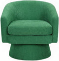 CABIHOME 360° Accent Chair, Wood Frame & Soft Padded Lounge Chair with Ergonomic Wrap Design, Cozy Chenille Fabric Armchair for Living Room, Garden, Patio