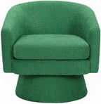CABIHOME 360° Accent Chair, Wood Frame & Soft Padded Lounge Chair with Ergonomic Wrap Design, Cozy Chenille Fabric Armchair for Living Room, Garden, Patio