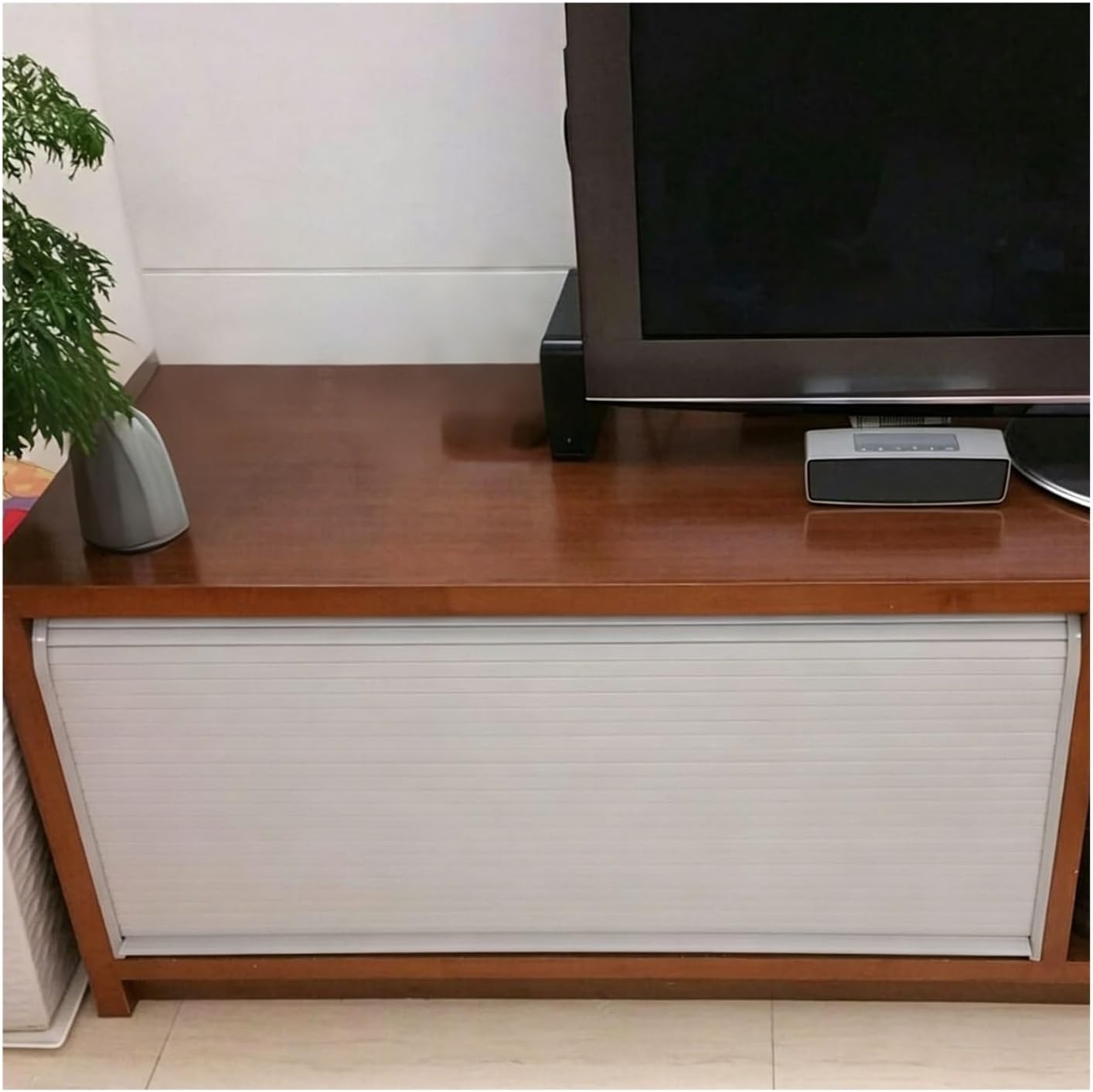 Wide Tambour Door Roll Up Sliding Doors DIY Cabinet Roll Up for Rv Motorhome Office Hotel Closet(80x100 cm)
