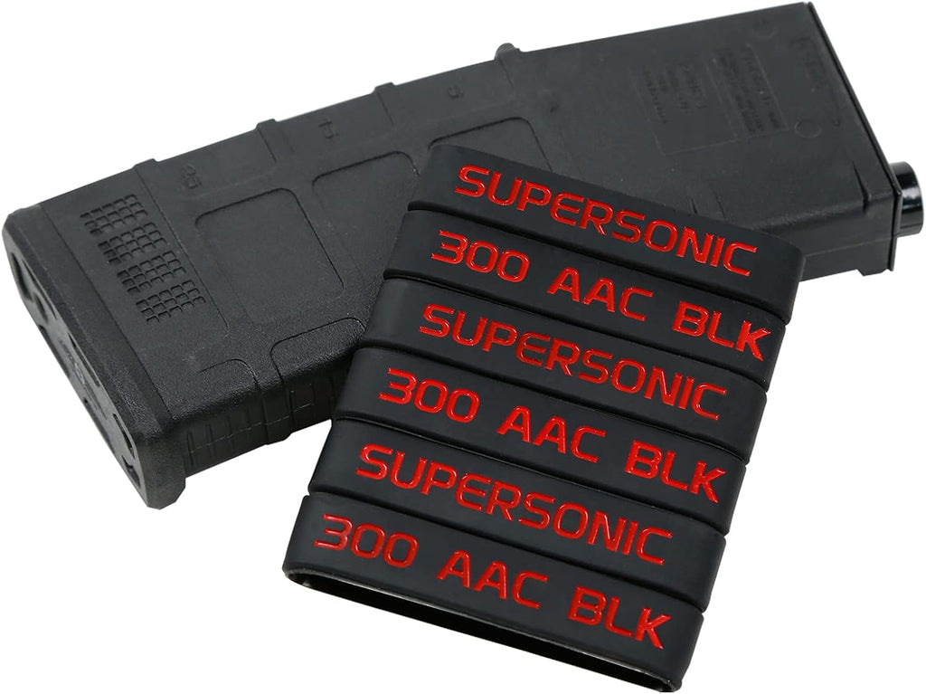 Aolamegs 300 Acc BLK Supersonic Magazine Marking Bands 6 Pack
