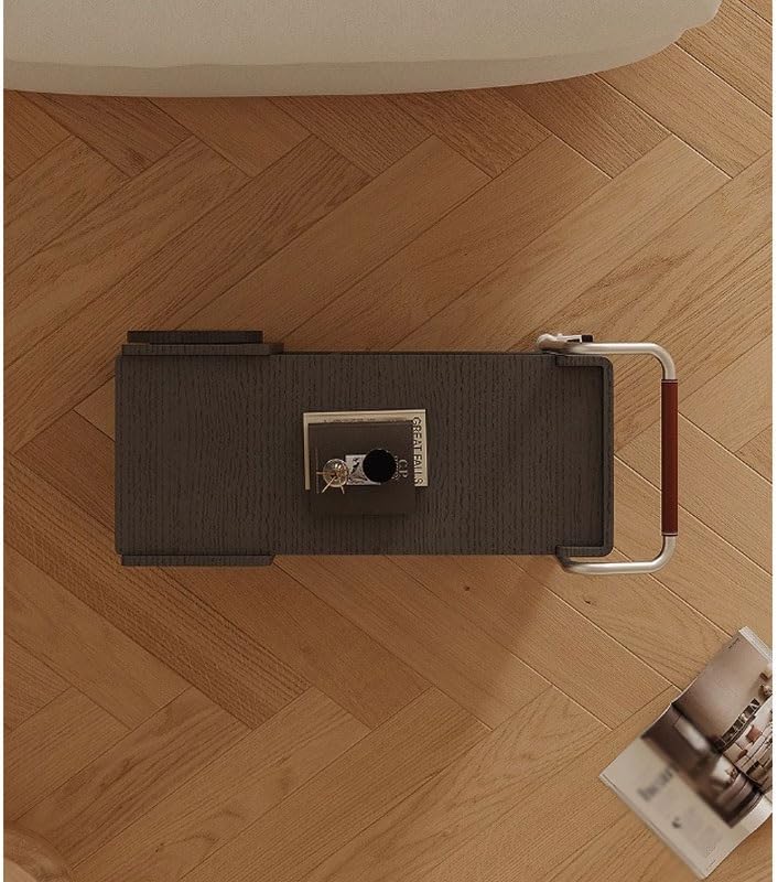 Tiny Side Table Modern Trolley Rack Simple Mobile Side Table Cabinet Home Living Room Leisure Tea Bar