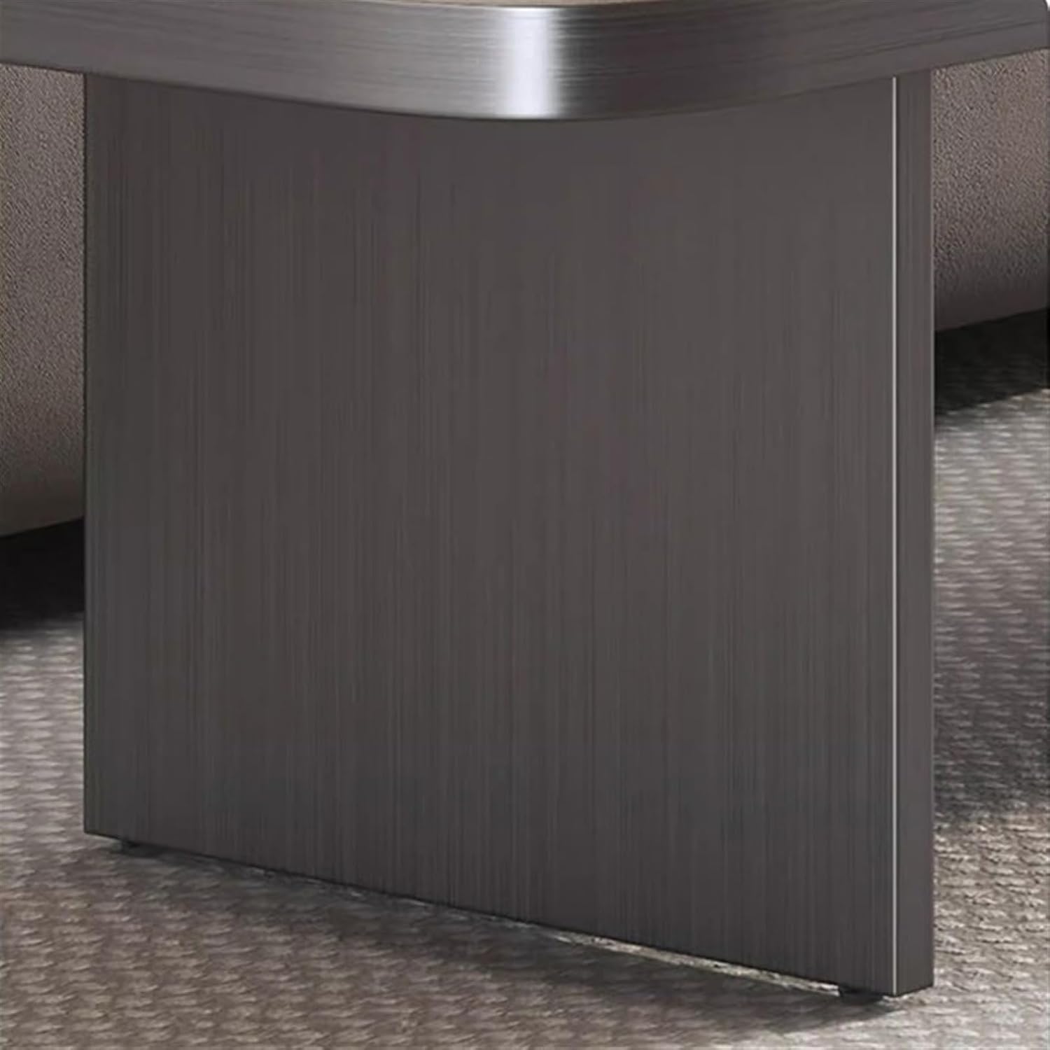 Modern Stainless Steel Footstool Household Sofa Bedside Stool Dining Chair Light Luxury High-Grade Shoeshine Bench Long Entryway(120 * 40 * 40cm)