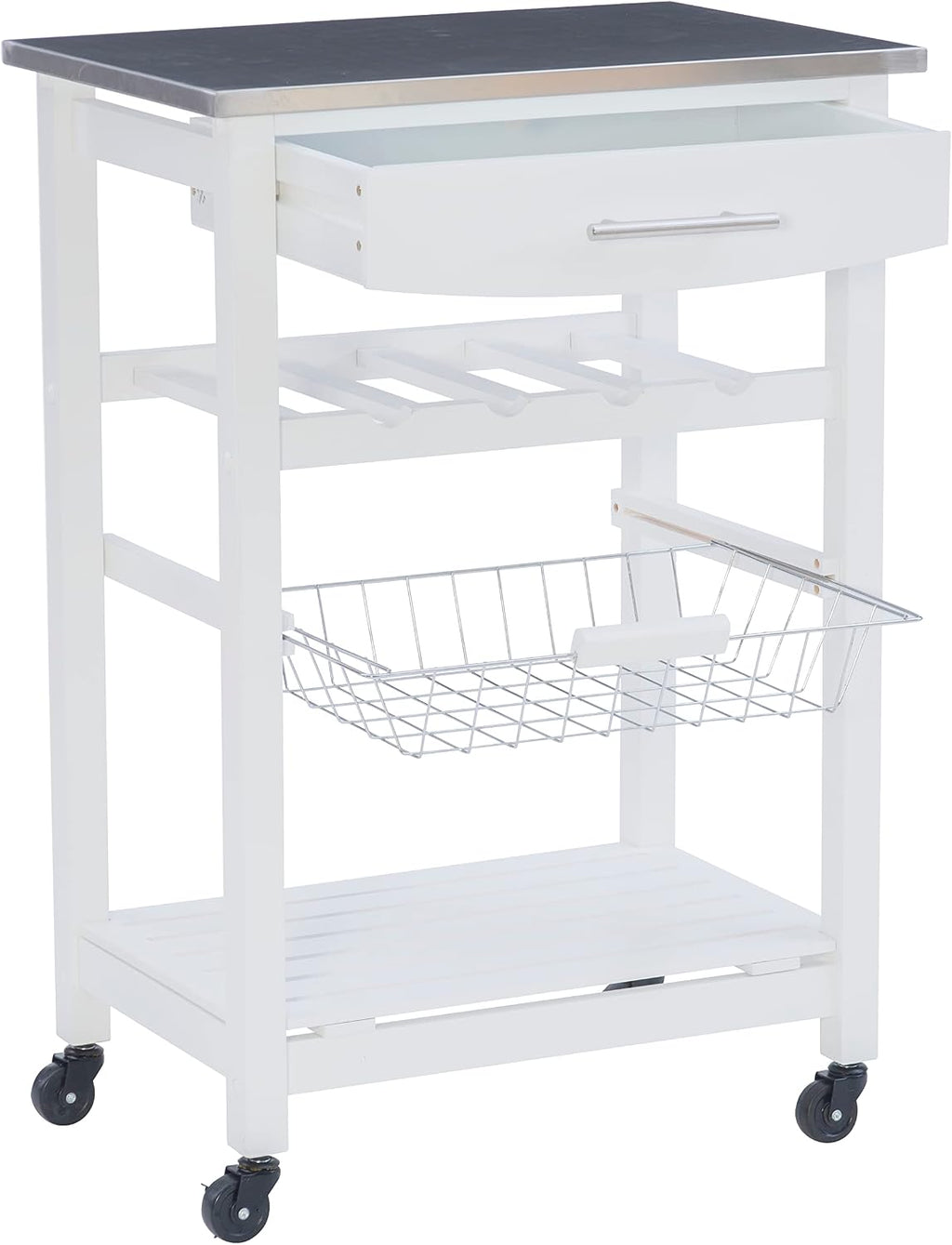 Linon Home Décor Kitchen Cart White