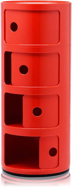 Kartell 0 Componibili, Red, 32x32x77 cm