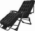 Padded Lounge Chair Wider Armrest Adjustable Portable Recliner with Head Support Bar Support 150KG Progress