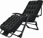 Padded Lounge Chair Wider Armrest Adjustable Portable Recliner with Head Support Bar Support 150KG Progress
