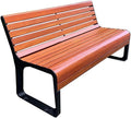Patio Benches for Outdoors Nordic Outdoor Park Bench with Backrest Metal Square Garden Viewing Seat Beach Chair Shopping Mall Rest Garden Benches for Outdoors