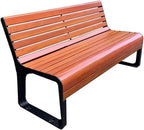 Patio Benches for Outdoors Nordic Outdoor Park Bench with Backrest Metal Square Garden Viewing Seat Beach Chair Shopping Mall Rest Garden Benches for Outdoors