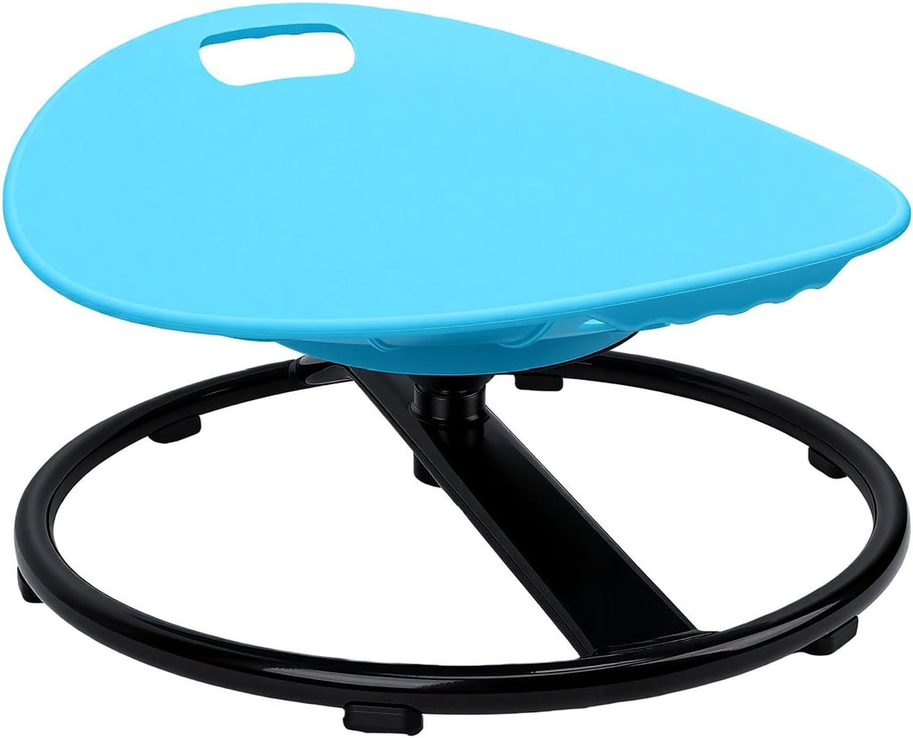 Kids Spinning Chair, Silent Rotation Balance Development Sensory Seat with Dual Safety Handles, 75kg Capacity, for 3-10 Years Old