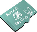 SanDisk Nintendo Switch 512GB MicroSDXC Card Works with Nintendo Switch OLED Model (SDSQXAO-512G-GNCZN) U3, Class 10, 4K UHD, UHS-I Bundle with (1) Everything But Stromboli MicroSDXC & SD Card Reader