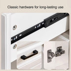 Pantry Storage Cabinet, Modern Hutch with Storage Drawers, Drawers and Adjustable Shelf, Freestanding Kitchen Cupboard, Food Pantry for Living Room, Dining Room