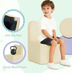 UMOMO MX-02 10 PCS Kids Sofa Set, Daycares Chairs for Toddlers Activities, Colorful Modular Flexible Seating Set for Home Preschool Playroom