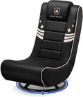 GTPLAYER Floor Gaming Chair Foldable Swivel Floor Chairs for Kids Boys Comfy Video Game Seat with 360° Multipurpose for Gamers, Bedroom or Game Room (Gold Stripes)
