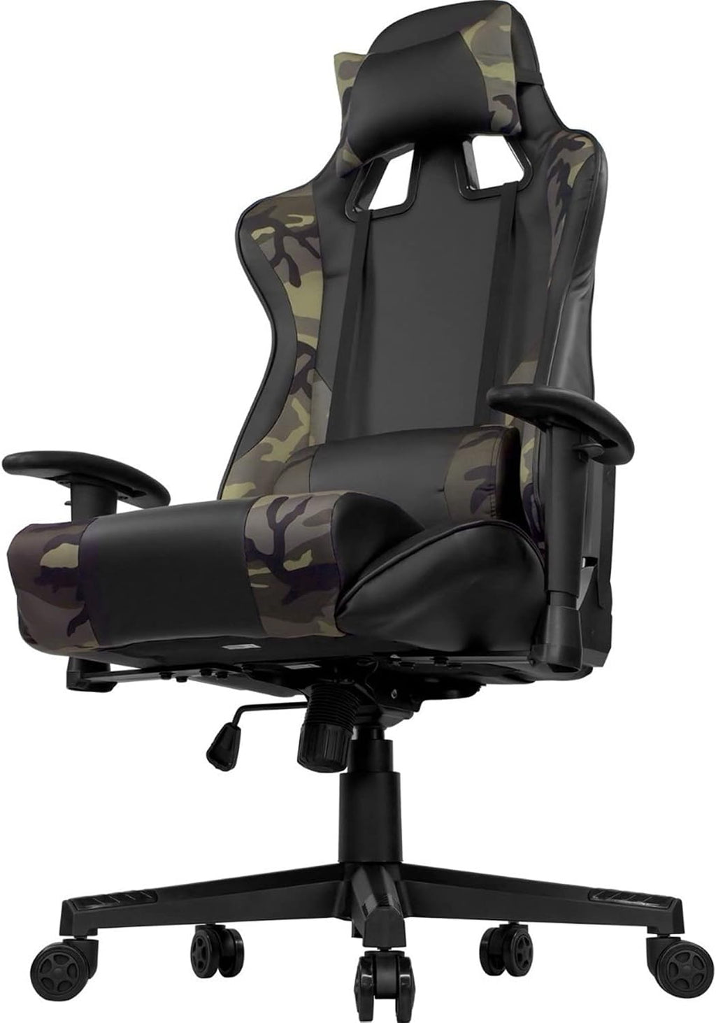 AudioTek Silla Gamer Video Juegos Gaming Reclinable Cómoda Consolas Pc Juegos Camuflaje Excelente Calidad Premium Computadora Ergonomica