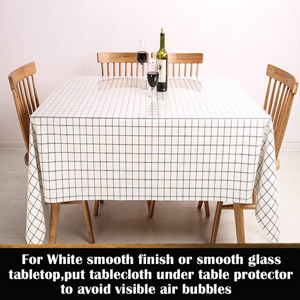 Square Clear Vinyl Table Protector for Night Stand Bedside Tabletop PVC Plastic Tablecloth Desktop Cover Mat Easy Clean Dustproof Topper Cabinet Screen Protection Table Pad 12x12 Inch