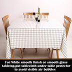 Square Clear Vinyl Table Protector for Night Stand Bedside Tabletop PVC Plastic Tablecloth Desktop Cover Mat Easy Clean Dustproof Topper Cabinet Screen Protection Table Pad 12x12 Inch