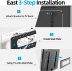 85 86 98 100 inch Heavy Duty TV Wall Mount for 55-120 inch Large TVs up to 220 LBS & 900x600mm Vesa, Ultra Slim Fixed TV Mount, Low-Profile TVS Bracket, 16" 24" 32" Wood Stud, Fit Most 65+ 75+ 120 TVs