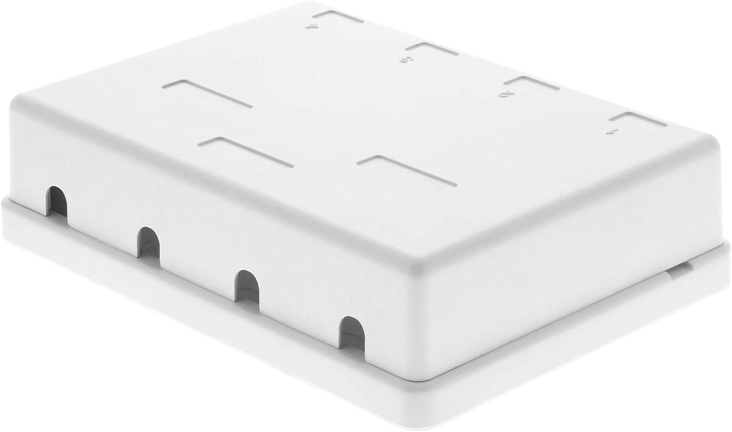 Networx® 4-Port Ethernet Keystone Jack Surface Mount Box, Unloaded, White