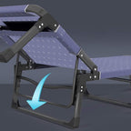 Outdoor Garden Lounge Chair Single Sunbed Household Siesta Deck Chair Office Nap Bed Portable Camp Bed(C)
