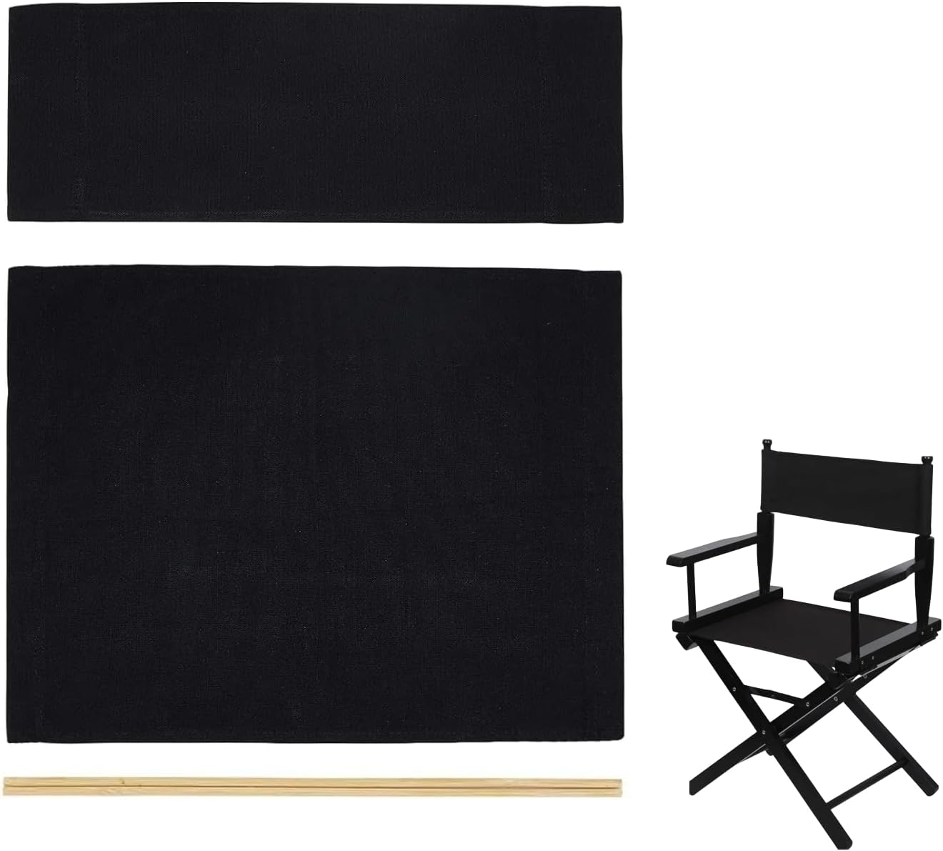 Khakho Directors Chair Canvas Replacement, Movie Chair, Replacement Canvas Seat and Back for Home
