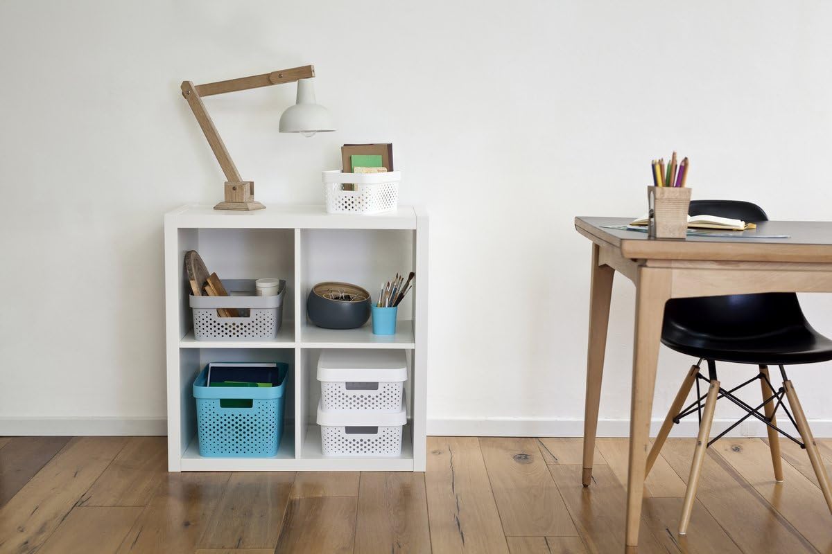 Curver 04760-N23-00 Infinity Storage Box Infinity Gepunktet 10,55x7,32x4,88in in White