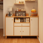 Kitchen Pantry Storage Cabinet with 4 Doors and Adjustable Shelves, Pantry Storage Cabinet, Freestanding Kitchen Cupboard, for Living Room, Dining Room