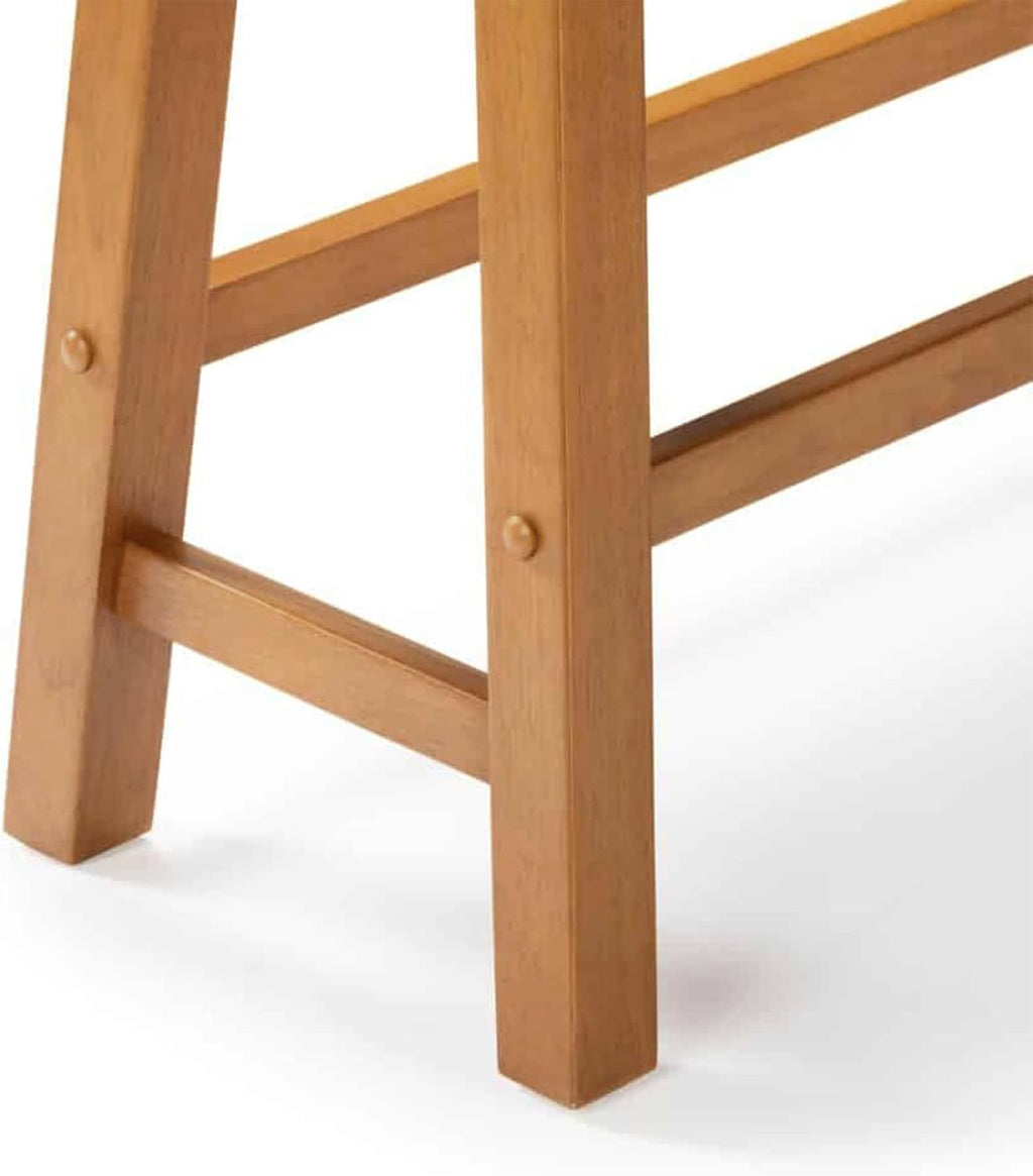 Boraam Sonoma Counter Height Backless Bench - Honey Oak Finish