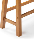 Boraam Sonoma Counter Height Backless Bench - Honey Oak Finish