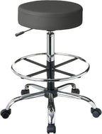 Boss Office Products Adjustable 16" Drafting Stool, Grey